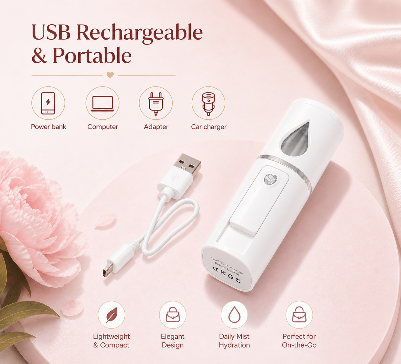 Opaline Nano Mist Facial Steamer