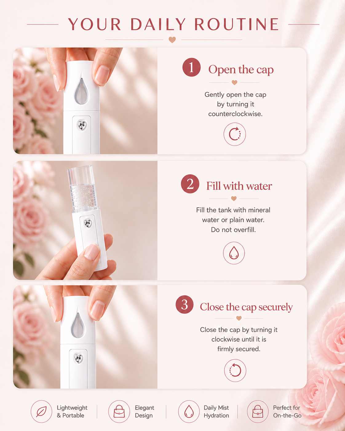 Opaline Nano Mist Facial Steamer